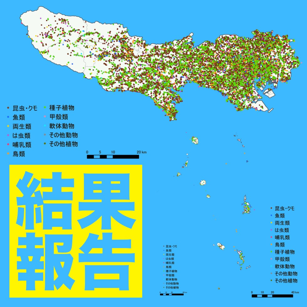 ＜結果概要＞東京いきもの調査団2023夏編で約7万件の投稿！伊豆諸島・小笠原諸島からの投稿も。